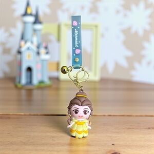 Disney Princess Keychain with Yellow Dress